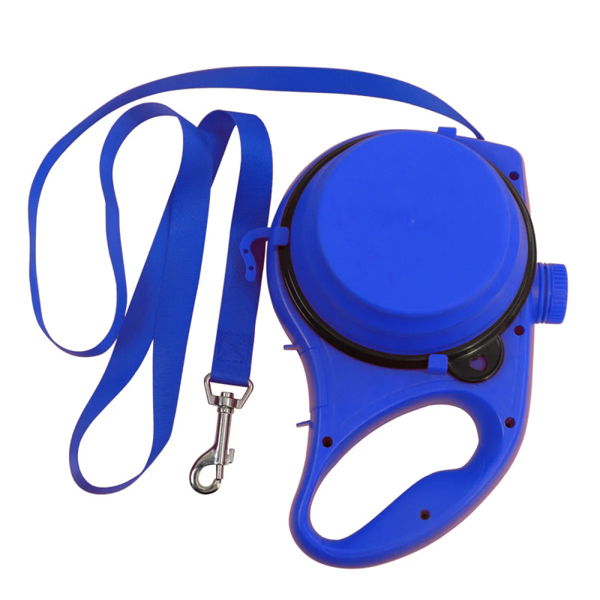 3-in-1 Dog Leash with Water Bottle & Waste Bag Holder, Retractable Heavy-Duty Pet Lead for Outdoor Walking Hiking Camping, Convenient Hands-Free Design