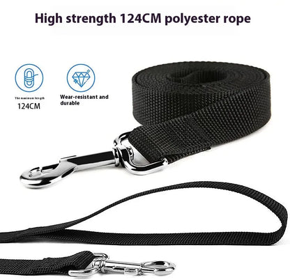 3-in-1 Dog Leash with Water Bottle & Waste Bag Holder, Retractable Heavy-Duty Pet Lead for Outdoor Walking Hiking Camping, Convenient Hands-Free Design